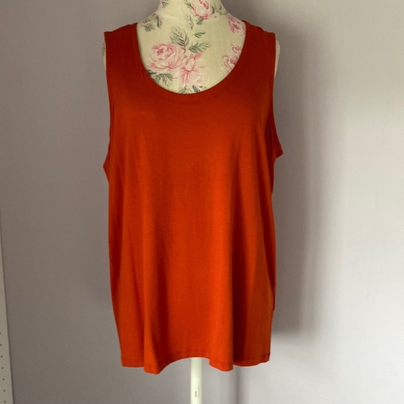 Eileen Fisher Orange Tank Top for Effortless Style - Picture 1 of 9